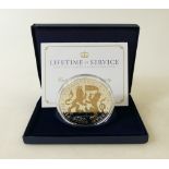 5 oz silver Coin: Jersey 5 tr oz solid sterling silver proof coin 2011 Royal Birthdays.