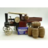 Mamod SW1 Steam Wagon: Burgundy livery complete with bar and coal box