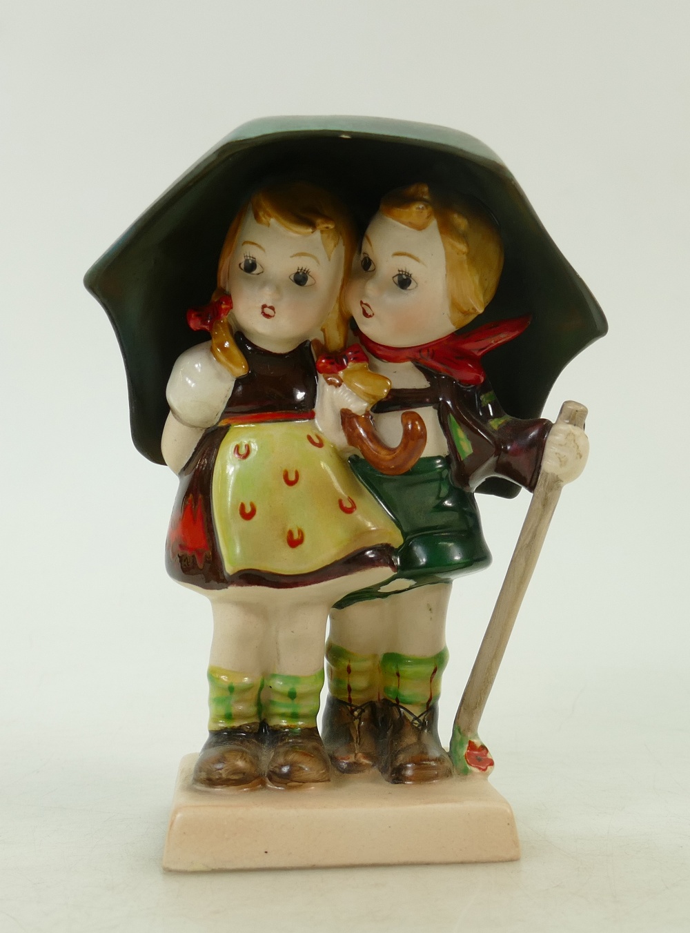 Beswick Hummel figure of two Girls under Umbrella: Beswick Hummel figure of two girls under