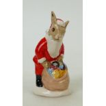 Royal Doulton Bunnykins figure Santa: Royal Doulton ref DB62 Christmas tree ornament (Boxed)