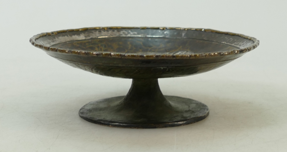 French Loys of Paris Art Deco Silvered Bronze Small Tazza: With Buffalo decoration, - Image 5 of 5