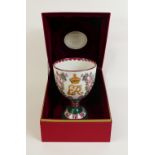 Royal Doulton Wemyss Centenary Presentation Goblet: With presentation box, dated 1980,