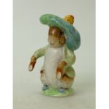 Beswick Beatrix Potter figure Benjamin Bunny BP2, early version with protruding ears and slippers.