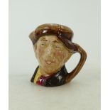 Royal Doulton miniature Pearly Boy Jug: Royal Doulton miniature character jug Pearly Boy with brown