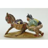 Beswick figure of Spaniard pushing Donkey: Beswick figure of Spaniard pushing donkey model 1224.