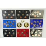 Collection of proof & other Coins: 8 year sets 1972, 77, 81, 85. 86. 87, 88, 2008.