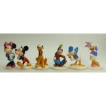 Royal Doulton Mickey Mouse collection: To include Daisy, Minnie, Donald, Mickey, Pluto and Goofy.