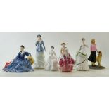 A collection of Royal Doulton & Royal Worcseter figures: Royal Doulton figures Goody Two Shoes