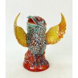 Peggy Davies / Kevin Francis Large Grotesque Bird 'The Phoenix': In an unusual colourway.