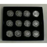 12 x Canada $5 1oz fine silver modern Coins,