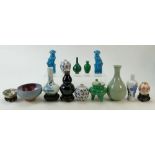 A collection of Chinese pottery: Chinese Stoneware & porcelain collection of vases & bowls in