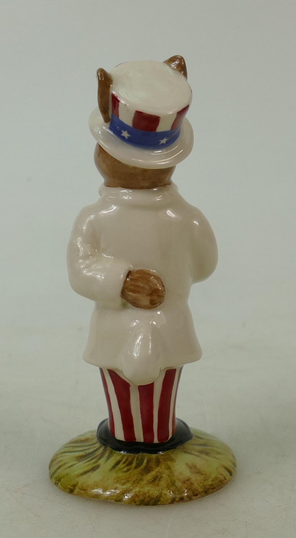 Royal Doulton Bunnykins figure DB50: Uncle Sam, in a white colourway by Royal Doulton. - Image 3 of 6