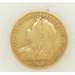 Gold HALF Sovereign dated 1895: