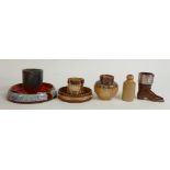 Royal Doulton Lambeth miniature collection: Doulton Lambeth Stoneware collection of miniature items