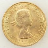 Gold full Sovereign Coin QEII 1968: