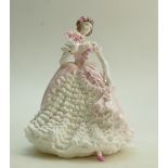 Coalport Lady Figure 'Champagne Waltz': Part of the romantic waltzes collection.