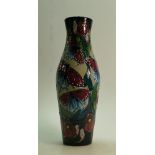 Moorcroft California Butterfly Vase: Limited edition 14/30 and signed by designer Vicky Lovatt.