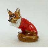 Royal Doulton Huntsman Fox: Royal Doulton comical model of seated fox dressed in hunting attire