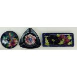 Walter Moorcroft items: Walter Moorcroft long Anemone dish,