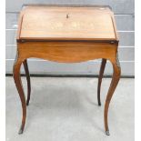 French Inlaid Rosewood Bonheur du Jour ladies desk: French inlaid rosewood Bonheur du Jour desk,