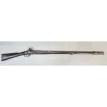 Flintlock 3 band (1 missing) Musket: Length 141cm