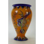 Crown Devon Fieldings Art Deco vase: Crown Devon Fieldings vase decorated with geometrical Art Deco