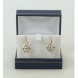 Pair of large Diamond Earrings 1.25ct each: Pair of large diamond earrings 1.25ct each.