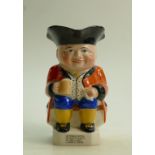 W H Goss Toby jug: W H Goss seated Toby jug "No tongue can tell no heart can think,