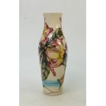 Moorcroft Frangipani patterned Vase: Designed by Emma Bossons.