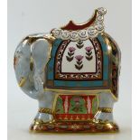 Royal Crown Derby paperweight Indian Elephant: For Mulberry Hall 1997,