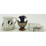 Royal Doulton advertising items: Royal Doulton advertising jug and ashtray advertising Younger's