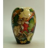 Moorcroft Watership Down 'Fiver' vase: Number 11 of a numbered edition and signed by both designers