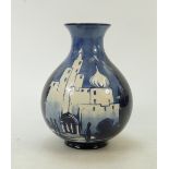 Royal Doulton Moorish Vase: Royal Doulton 1920s earthenware vase decorated in the Moorish design in