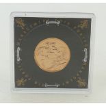 Gold full Sovereign Coin 2015: