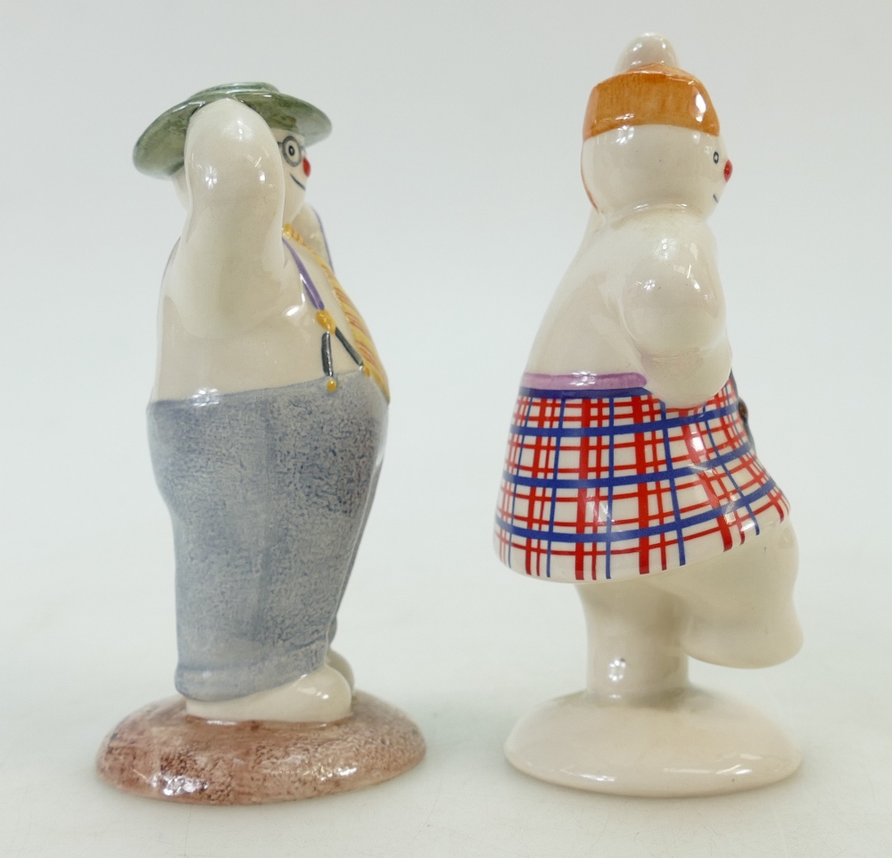 Royal Doulton Snowman figures DS3 and DS7: The Stylish Snowman DS3 together with The Highland - Image 4 of 5