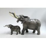 Beswick Elephants large 998 and smaller