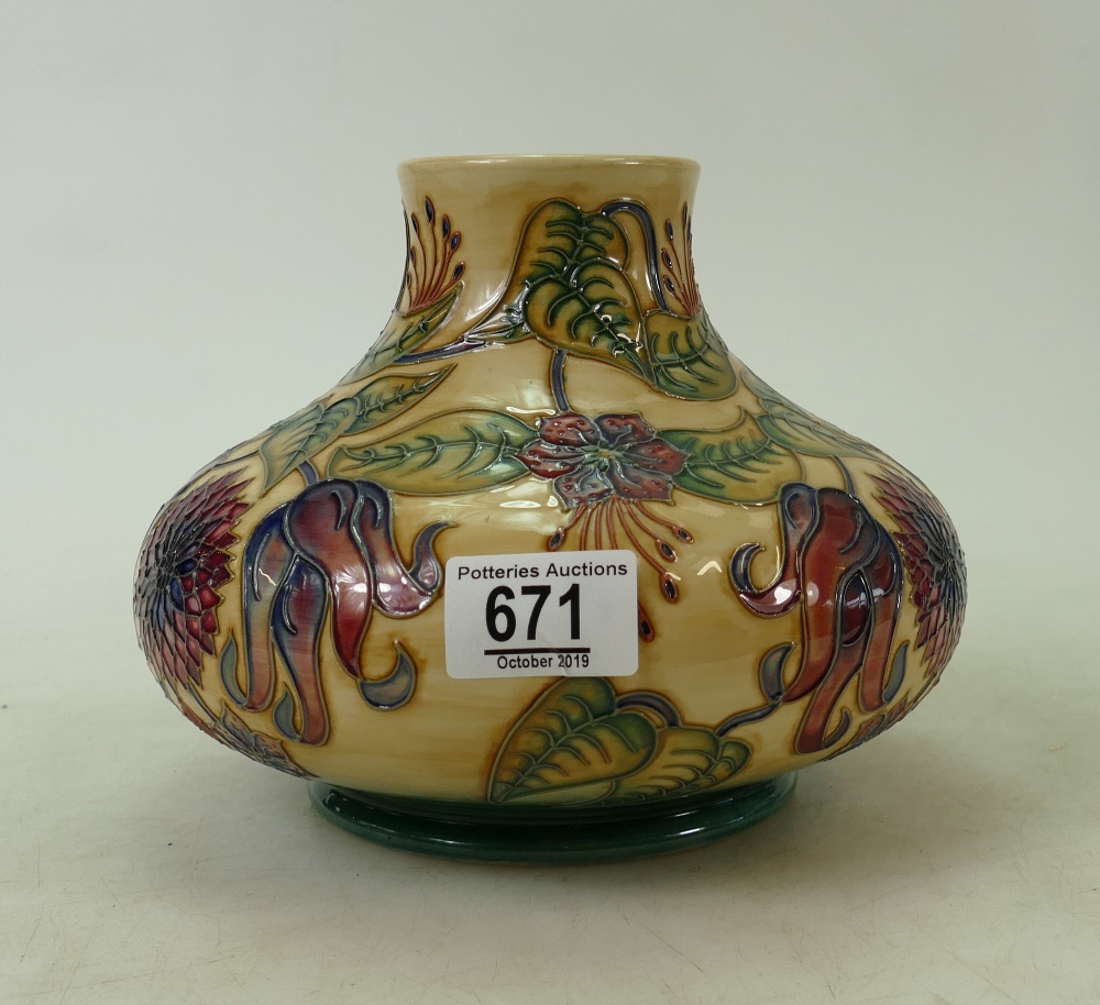 Moorcroft Vase decorated in the Tahiti: