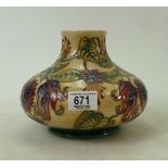 Moorcroft Vase decorated in the Tahiti: