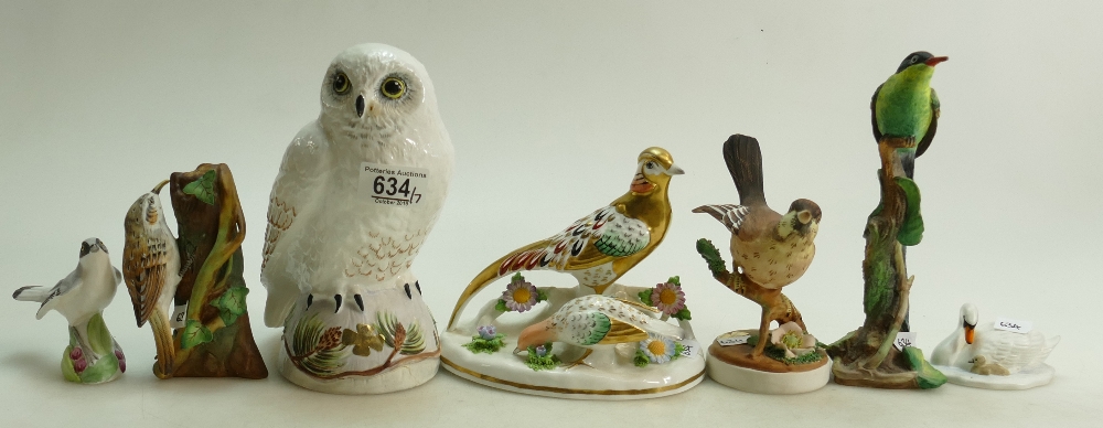 Crown Staffordshire Snowy Owl: together