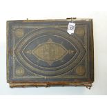 19th century brass & leather bible: Browns self interpreting family bible by the late Rev John