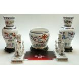 Chinese Porcelain Celestial Fire items: Made by Franklin Mint.