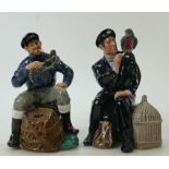 Royal Doulton character figure Shore Leave HN2254: together with The Lobster Man HN2317(2)