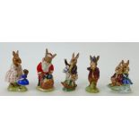 Royal Doulton Bunnykins figures: A collection of Royal Doulton bunnykins figures.