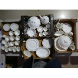 A very large collection of floral patterned Mayfair China tea & dinner ware to include: tea &