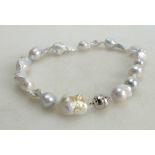 Southsea Island/ Barouque pearl (client stated) choker: Southsea Island/ Barouque pearl (client
