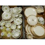 A mixed collection of items to include: Royal Grafton lemon & Floral patterned tea ware together