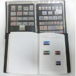 Two albums of stamps: Large quantity mint and lightly used mainly British Commonwealth stamps,