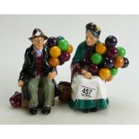 Royal Doulton Character Figures: Balloon Man HN1954 and The Old Balloon Seller HN1315(2)