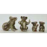 Beswick Koala Bear Family: Beswick family of koala bears comprising of koala bear 1038,