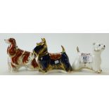 Royal Crown Derby paperweights Scottish Terrier,